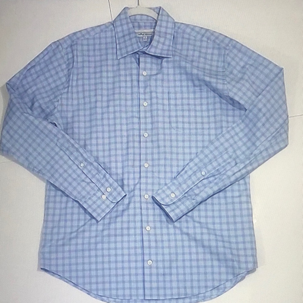 Men's Blue Checkered Shirt